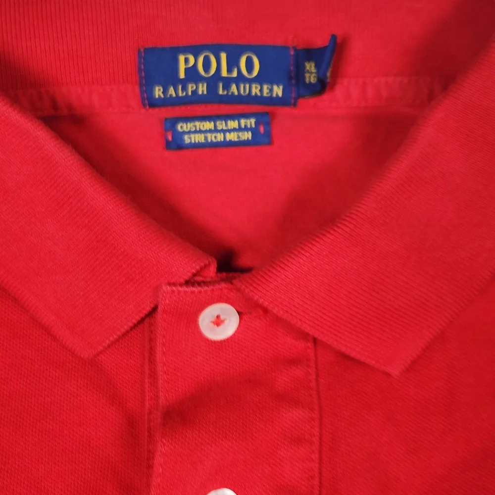 Polo by Ralph Lauren‎ Mens Classic Fit Red Polo Shirt